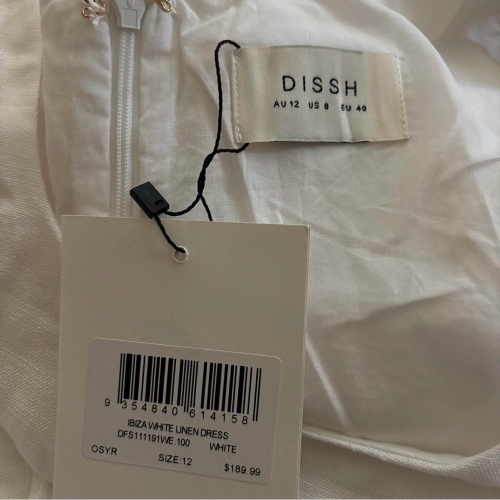 DISSH Ibiza White Linen Maxi Dress - Picture 6 of 6